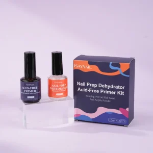 UV Gel Nail Art Kit 15ml Clear Liquid 2 in 1 Nail Prep Dehydrator and Acid Free Primer Kits