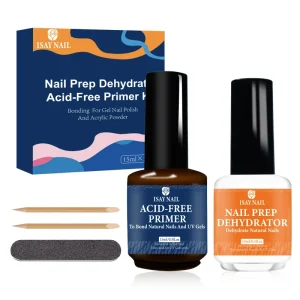 UV Gel Nail Art Kit 15ml Clear Liquid UV Lamp Nail Prep Dehydrator Acid Free Primer Kit