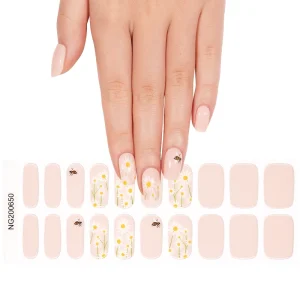 UV Gel Nail Wraps Long Lasting Semi Cured Stickers with UV Lamp Gel Stickers