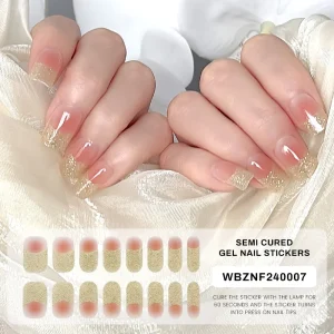 UV Gel Wraps with Lamp for Long Lasting Nail Stickers