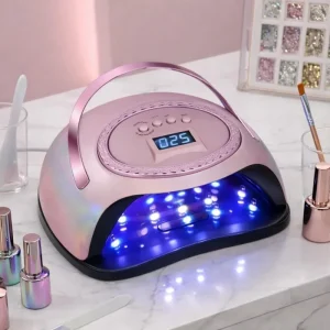 UV LED Nail Lamp 288W High Power Fast Curing Light Electroplated Purple Design 4 Timers Auto Sensor Salon Home Use DIY Manicure