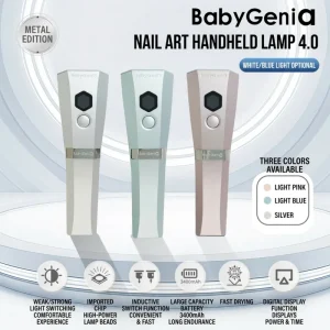UV LED Nail Lamp High Low Power Dual Modes Fast Curing No Black Hands Large Battery Long Life Sensor Trigger