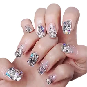 Ultra Flash Black Rhinestones Special Shaped Flat Bottomed Diamonds Nail Art Face Stickers Manicure Jewelry Rhinestone