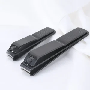 Ultra Sharp Straight Big Nail Clipper 420 J2 Stainless Steel Fingernail and Toenail Clipper Cutters With Black Coating