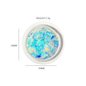 Ultra Thin Nail Irregular Art Glitter Dreamy Aurora Ice Slag Nail Sequins Holographic Mermaid Nail Art Glitter