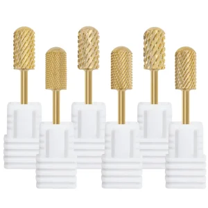 Umbrella Shaped Electric Tungsten Carbide Nail Drill Bits XF-4XC Grit 3/32″ Shank Diameter Lightweight High Hardness Nail