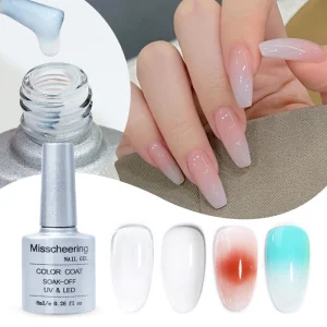 Universal Blooming Protein Gel Nail Polish Gradient Transparent Milky White UV Gel for Professional Nail Salon