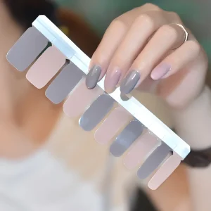 Uv Gel Exclusive Custom logo Finger Nail Art Glitter Sticker Decoration