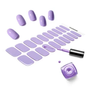 Uv Gel Hot Sell Semi Cured Wraps Long Lasting Gel Nail Stickers New Arrival Styles Nail Gel Wraps With Uv Lamp