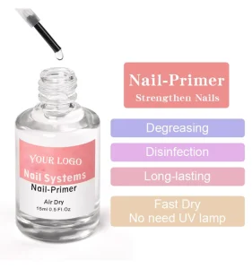 Uv Gel Polish Private Label Oem Nail Art air Dry Uv Acrylic Gel Polish Primer Liquid Nail Primer for Bond Nails