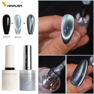 VENALISA 10ml TPO Free Hema Free Glitter Shade Nail Gel Polish Chameleon Cat Eyes Magnetic Gel Polish Esmaltes Gel Nail Polish