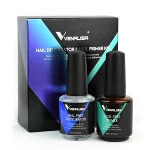 VENALISA Bonder Nail Prep Dehydrator and ACID FREE Primer Acrylic UV Gel Base Coat Primer Air Dry Nail Art Primer 2 PCS Set