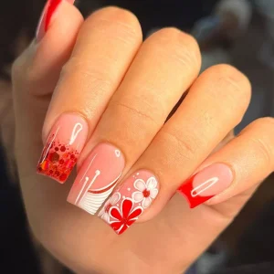W720 High Quality Durable Transparent Tapered French Tip Press On Nails ABS Material Special Location for Finger Application