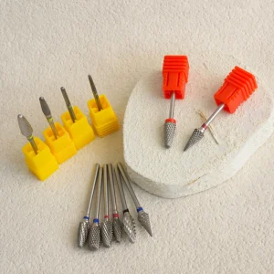 WELLER Professional Tungsten Carbide Nail Drill Bits 2 35mm HP Shank Coarse Corn Shape Acrylic Nail Removal Colorful 0 35000rpm