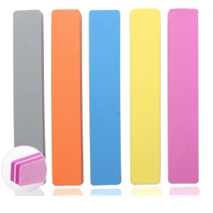 WELLFLYER NF 003 10 Professional Nail File and Nail Buffer Nail Files Buffers Block Double Sided Washable Reusable