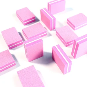 Washable 100 180 Grit Mini Nail Buffer File Manicure Tool Soft Sponge Nail Buffer Block
