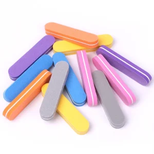 Washable Double Side 100 180 Nail Polish Strip Mini Sponge File EVA Nail File