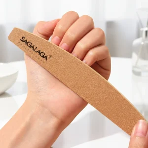 Washable Nail Files 100 180 Grit High Density Double Sided Nail Buffer for Natural False Nails Durable Salon Grade Tools