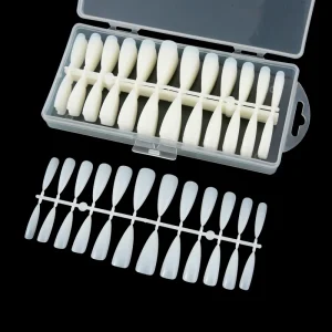 White French Acrylic Artificial False Nails Press on Nails Tip Full Cover Artificial False Nails