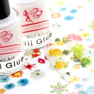 White Nail Starry Sky Adhesive Uv Gel Nail Polish Stickers Transfer Paper Adhesive Nail Foil Glue