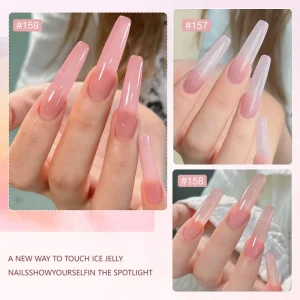 White Nude Jelly Gel Nail Polish Nails Art Very Good Gel Collection Nail Products Salon Soak Off High Quality UV Gel