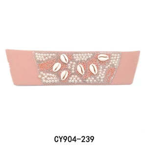 Women Shell Pearl Rhinestone Handmade Beaded Shoe Upper Ornament Bohemian DIY Shoe Accessories Patch