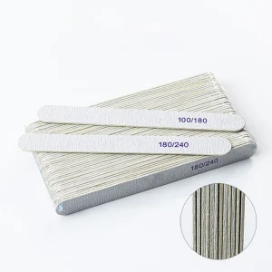 Wooden Nail File Professional Sanding Buffer Files 100 180 240 Double Side for Salon Manicure Pedicure UV Gel Tips Tools