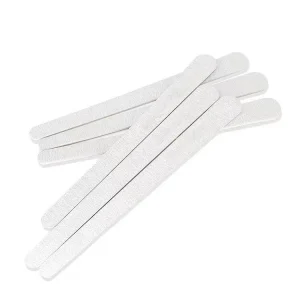 Wooden Sandpaper Nail File 100 180 Professional Manicure Buffer Grey Boat Pedicure Double sided Wood Buffers Nail Supply