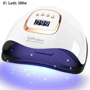 X25 UV LED Nail Lamp 380W Nail Curing Lamps for Salon Powerful LED Drying Lamps for All Gel Polish Professional Nail Equipment