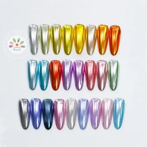 XUCAI Magic Chrome Mirror Powder Set Gold Metallic Effect Nail Art Pigment for Manicure Decoration & DIY Crafts Chrome Powder