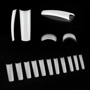 XXXL 0-10 Size Tapered Square Half Cover French Nail Tips Clear Tapered Square Nail Products Suppliers