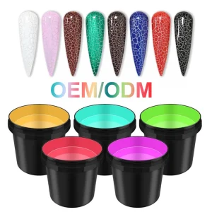 YOUGEL Hot Selling Nail Art 8 Colors Crack Gel Polish Private Label Uv Gel for Nail Art Polish