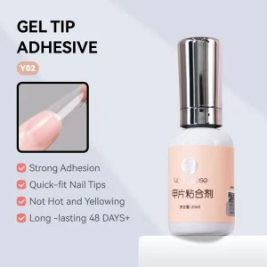 Youthrose 20ml Gel Tips Adhesive Long Lasting Strong Nail Glue Soft Gel Nail Tips Glue Adhesive Extend Gel Bond for Salon