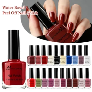 ZHI JIA 20 Colors Water Based Peel Off Nail Polish Set 7.5ml Quick Dry Non Toxic Nail Varnish for DIY Manicure Salon
