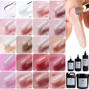 ZRKGEL 1KG 5KG Best Sell Low Heat OEM Private Label Builder Gel in Bulk Packaging HEMA & TPO Free Nail Gel Factory No Burning