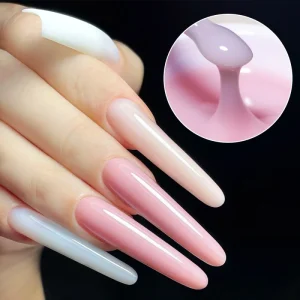 ZRKGEL New Arrival No Heat Creamy Nail Building 6 Colors Solid Free Sample Hard Uv Gel for Nail Extension With Dual Nail Forms