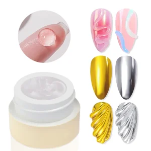 ZRKGEL Newest Design NO stick Hand 8ml 3D Gel Nail for Nail Art Free Sample Private Label clear 3D Gel for Salon