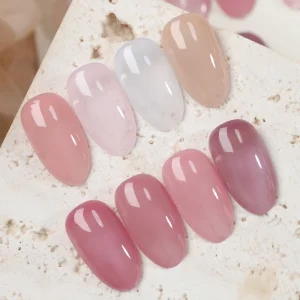 ZRKGEL Professional Nail Supplies New Arrival 4 1 Construction Gel OEM Private Label No Need Base Coat Gel Nail Polish Set
