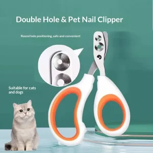 ZeBounty Cat Nail Clippers & Cutter with Double Hole Design Pet Nail Trimming Small Blind Clip Cross border Supplies