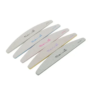Zebra Emery Boards Nail Files and Buffers Nail Care Manicure Kit 80 100 150 180 240 320 Grit Custom Logo Half Moon Nail Files