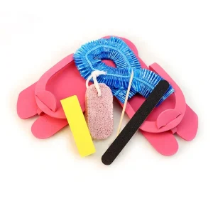 Ziri Disposable Nail File Buffer 100 180 Slipper Pumice Stone Wood Pusher Liner Manicure Pedicure Sandals for Salon