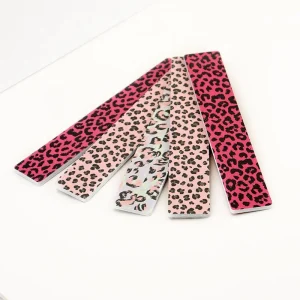 Ziri Factory Manicure Tools Leopard Limas Jumbo Emery Board High Quality Limes Disposable Logo 100 180 240 Nail Files