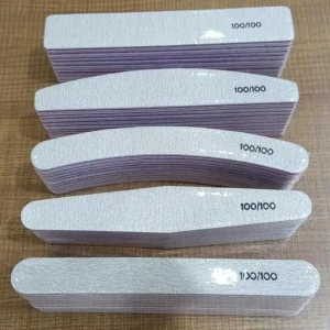 double side Nail Art Files 80 100 120 150 180 240 grits Customize logo Zebra Nail buffers Manicure Polishing Tools