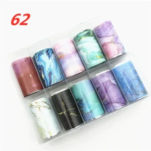 factory new transfer foil Nail foil for nail art sticker for nail art decoration 62 4*100cm